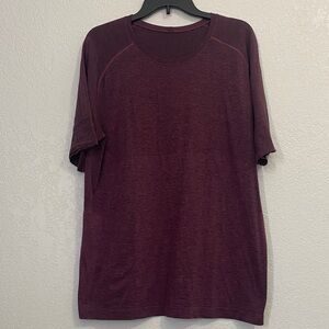 lululemon athletica Maroon Short Sleeve Tee